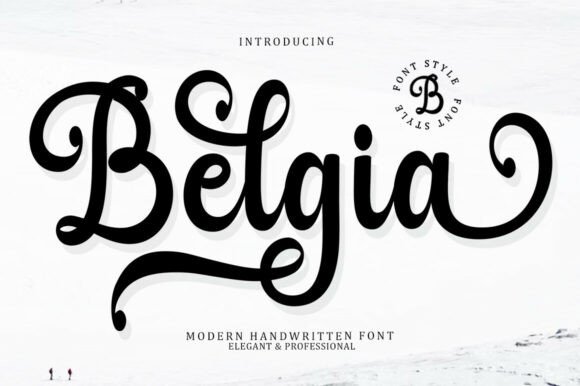 Belgia: The Handwritten Font for Elegant Branding