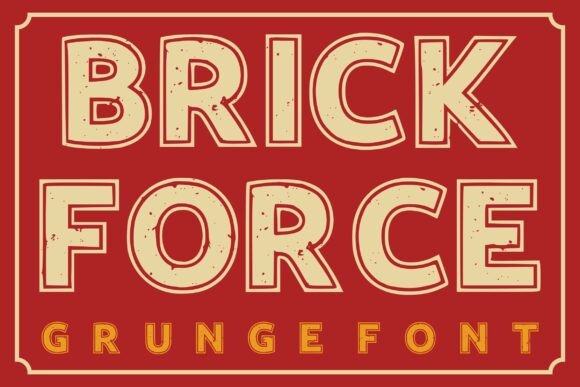 Brick Force: A Rugged Font for Bold Visual Impact