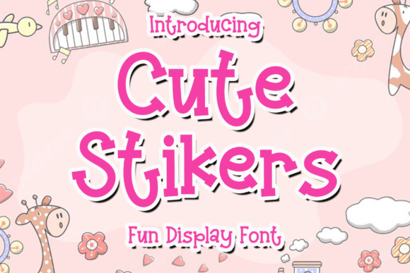 Cute Stikers: The Handwritten Script Font for Elegant, Modern Design