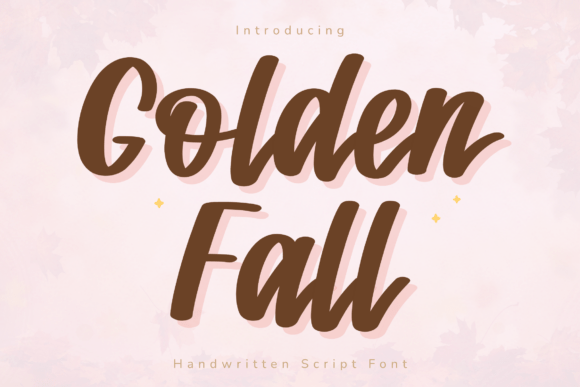 Golden Fall: The Warm Handwritten Font for Every Creator