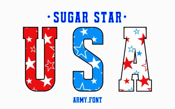 Immerse Yourself in the Captivating Allure of the Sugar Star Pattern Font