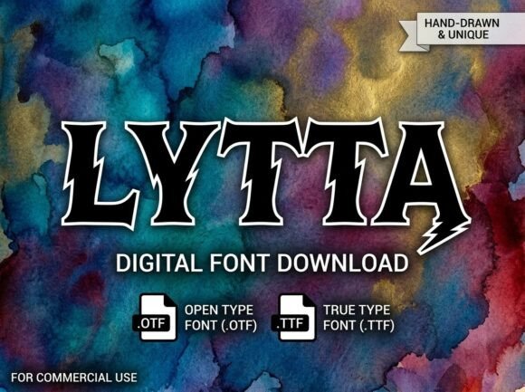 Lytta: Elevate Your Creative Projects with a Bold Display Typeface