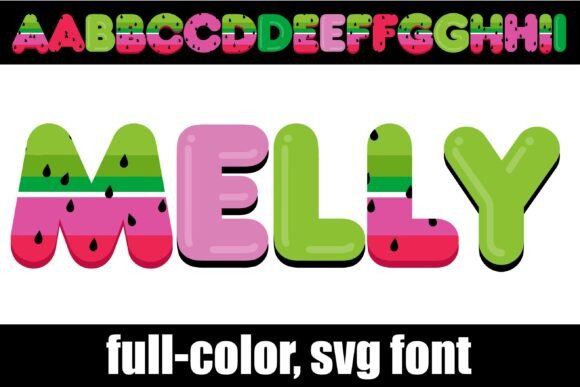 Melly: The High-Shine SVG Font for Designs That Need to Pop