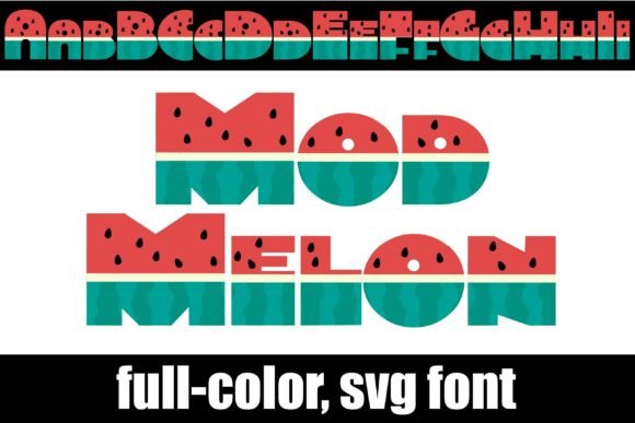 Mod Melon: A Geometric Font for High-Impact Visual Branding