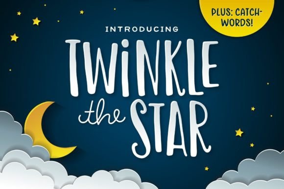 Twinkle the Star: A Whimsical Font for Creative Projects