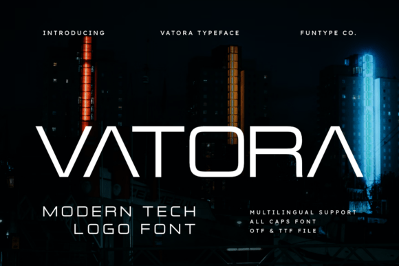Vatora: The Modern Tech Font for High-Impact Branding and Design